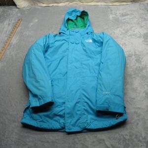 The North‎ Face Jacket Girls Large Blue Waterproof Removable Puffer Liner 3 In 1
